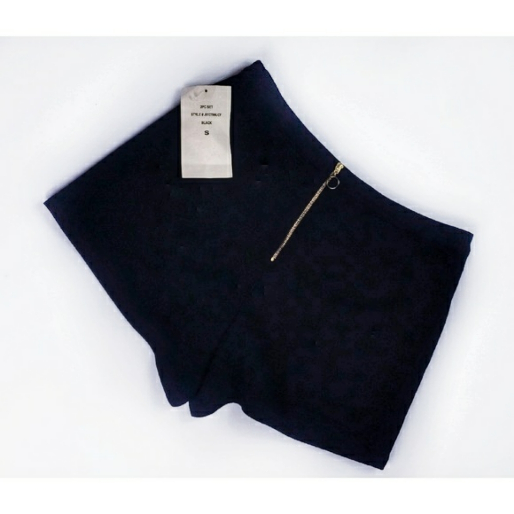 NWT Eyeshadow High-Rise Embroidered Shorts S - Picture 3 of 3